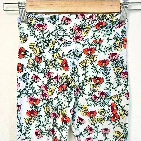 Lularoe Tween Vibrant Floral Leggings Size Tween - Picture 3 of 11